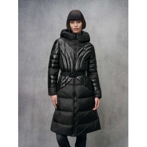 Piumino Blauer lungo con cintura Quincy