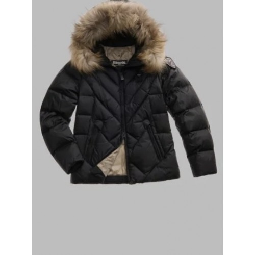 Acquista online Blauer Alicia piumino a linee geometriche con pelliccia Giubbotti Blauer 420,00 € paga con PayPal