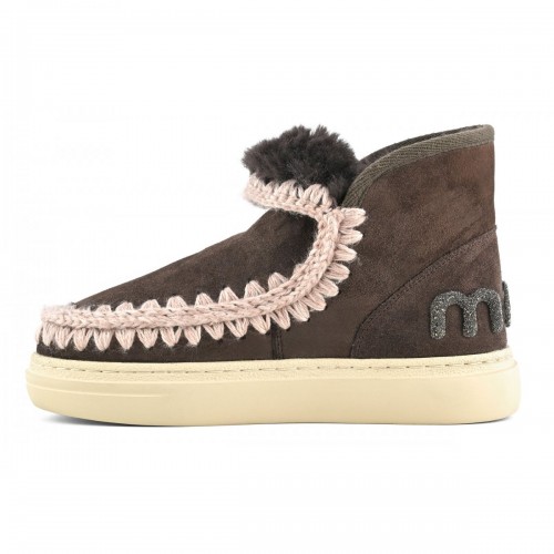 Acquista online Mou eskimo sneaker bold glitter logo suede Scarpe Mou 182,00 € paga con PayPal