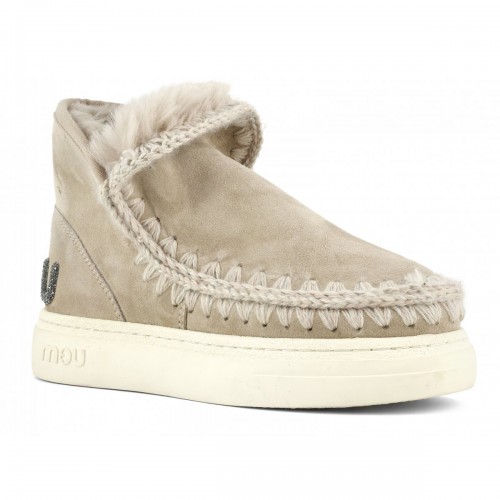 Acquista online Mou eskimo sneaker bold glitter logo suede Scarpe Mou 182,00 € paga con PayPal
