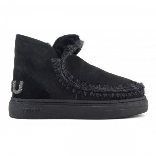 Acquista online Mou eskimo sneaker bold glitter logo suede Scarpe Mou 182,00 € paga con PayPal