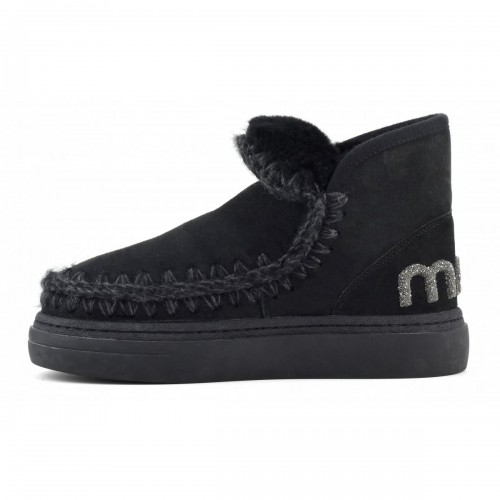 Acquista online Mou eskimo sneaker bold glitter logo suede Scarpe Mou 182,00 € paga con PayPal