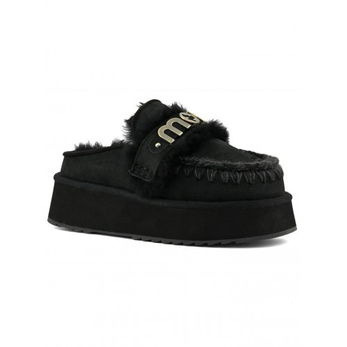 Acquista online Mou platform clog whith strap logo Scarpe Mou 154,00 € paga con PayPal