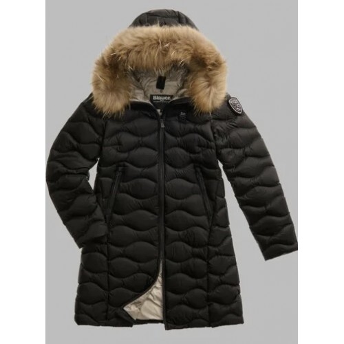 Acquista online Blauer piumino lungo ad onde con pelliccia Giubbotti Blauer 385,00 € paga con PayPal