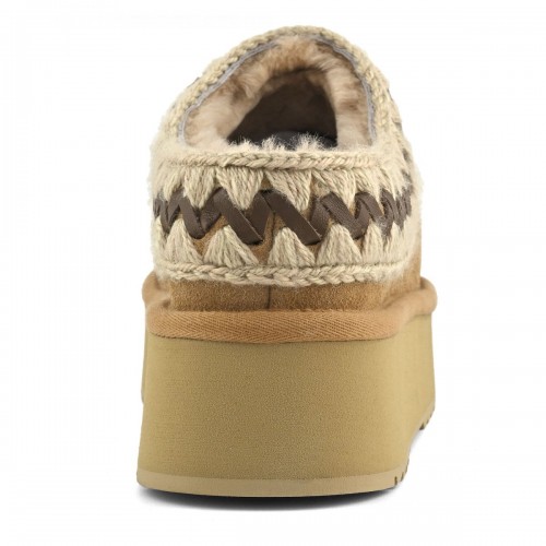 Acquista online Mou platform clog suede leather sitiching Scarpe Mou 154,00 € paga con PayPal