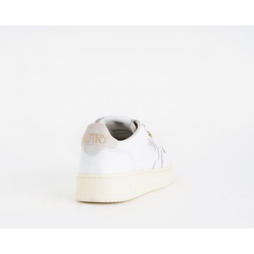 Acquista online sneakers medalist low in pelle bianca e dettagli lurex oro Scarpe Autry 161,50 € paga con PayPal