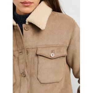 Giacca bomber colletto in...
