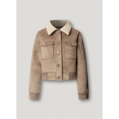 Acquista online Giacca bomber colletto in montone Giubbotti Pepe jeans 179,00 € paga con PayPal