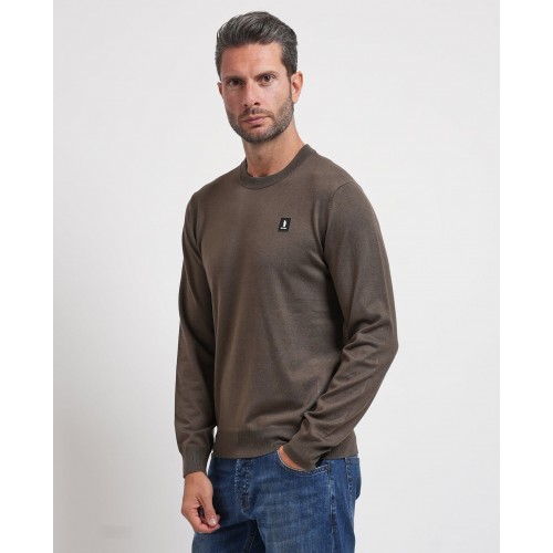Acquista online Maglione uomo Refrigue girocollo con logo Maglioni Refrigue 55,20 € paga con PayPal