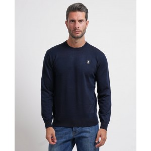 Maglione uomo Refrigue girocollo con logo