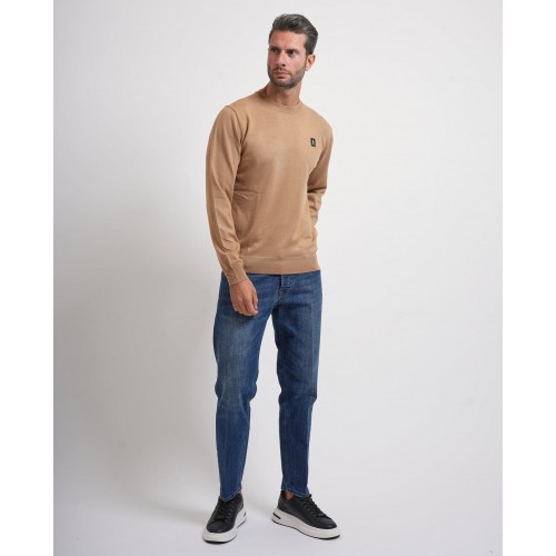 Acquista online Maglione uomo Refrigue girocollo con logo Maglioni Refrigue 55,20 € paga con PayPal