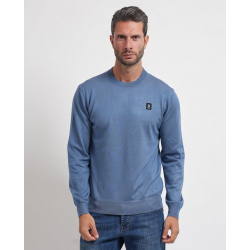 Acquista online Maglione uomo Refrigue girocollo con logo Maglioni Refrigue 55,20 € paga con PayPal