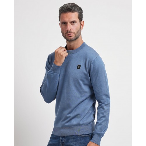 Acquista online Maglione uomo Refrigue girocollo con logo Maglioni Refrigue 55,20 € paga con PayPal