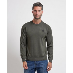 Maglione uomo Refrigue girocollo con logo