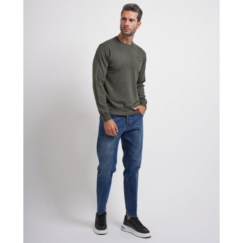 Acquista online Maglione uomo Refrigue girocollo con logo Maglioni Refrigue 55,20 € paga con PayPal