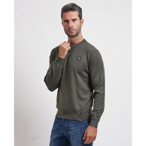 Acquista online Maglione uomo Refrigue girocollo con logo Maglioni Refrigue 55,20 € paga con PayPal