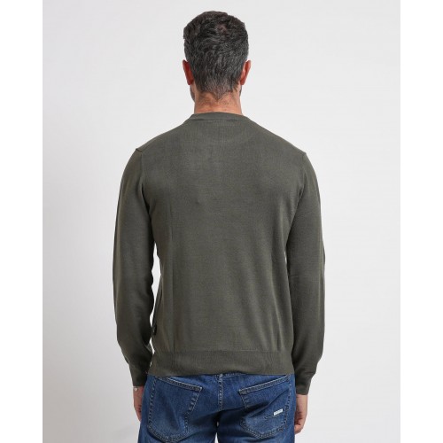 Acquista online Maglione uomo Refrigue girocollo con logo Maglioni Refrigue 55,20 € paga con PayPal