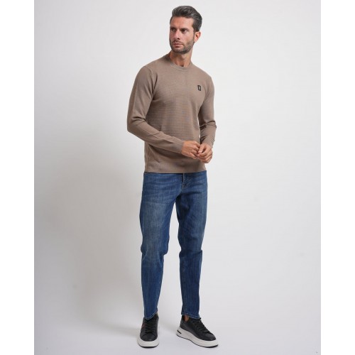 Acquista online Maglione uomo Refrigue girocollo con logo Maglioni Refrigue 55,20 € paga con PayPal