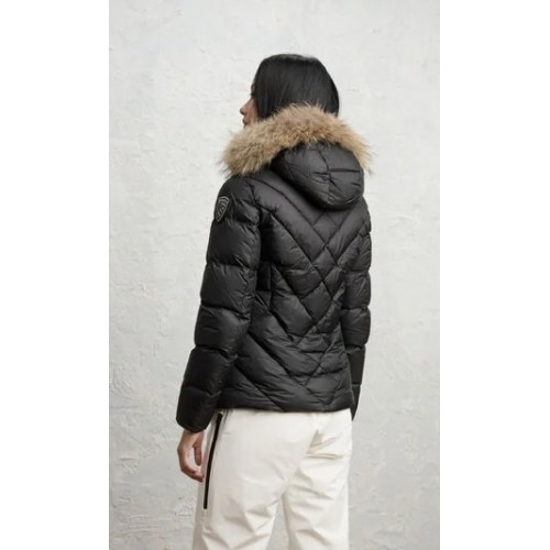 Acquista online Blauer Alicia piumino a linee geometriche con pelliccia Giubbotti Blauer 428,00 € paga con PayPal
