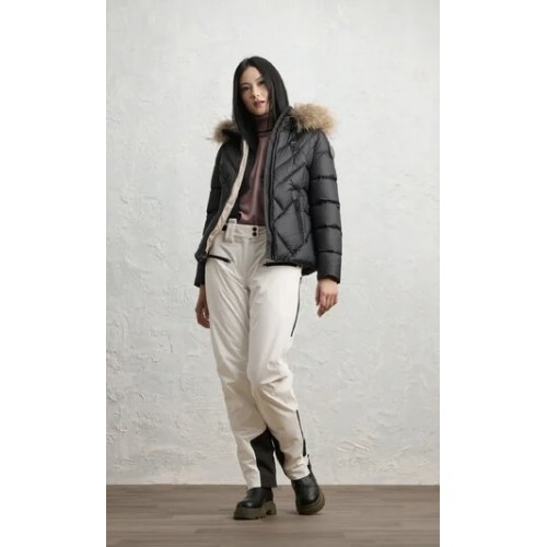 Acquista online Blauer Alicia piumino a linee geometriche con pelliccia Giubbotti Blauer 428,00 € paga con PayPal