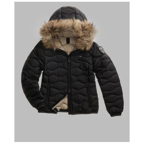 Acquista online Blauer piumino corto con pelliccia Aldie Giubbotti Blauer 368,00 € paga con PayPal