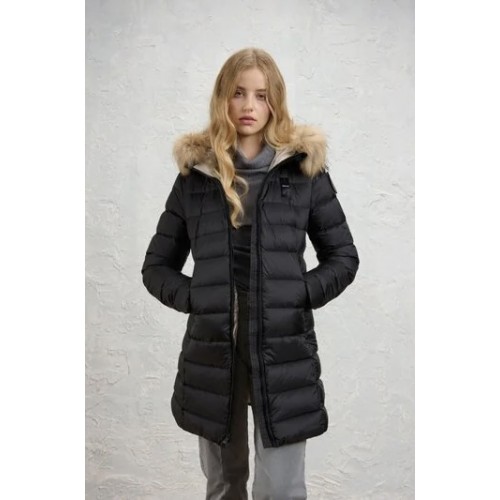 Acquista online Blauer piumino lungo con pelliccia Kristin Giubbotti Blauer 400,00 € paga con PayPal